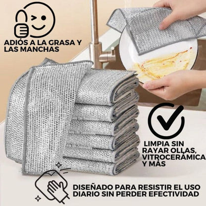 Pano de Limpieza con Malla de Alambre 5 + 5 GRATIS🎁
